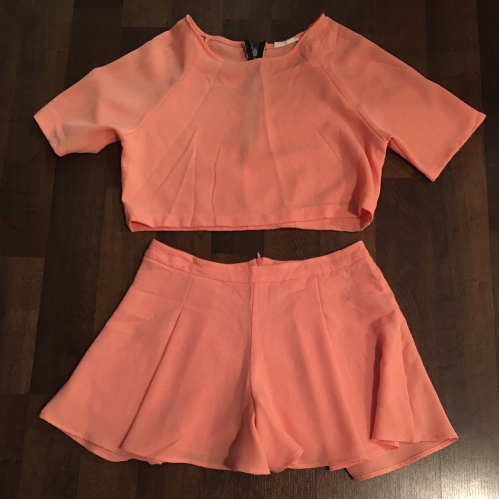 Coral 2-piece co-ord set