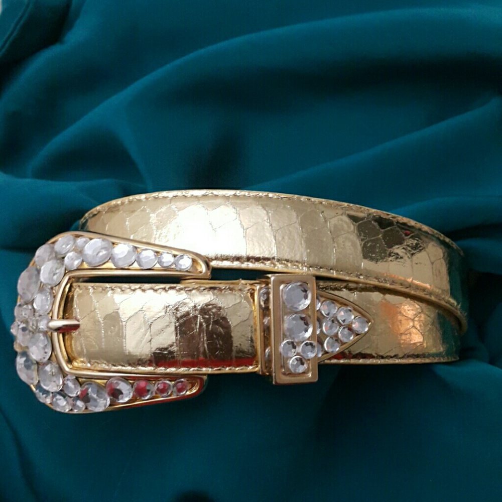 Genuine snake skin belt