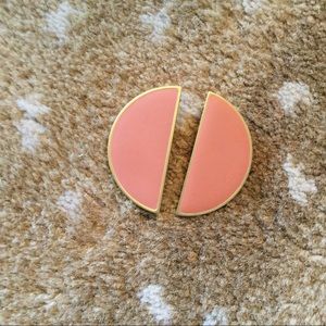 MADEWELL earrings! Worn once! Pop of coral!
