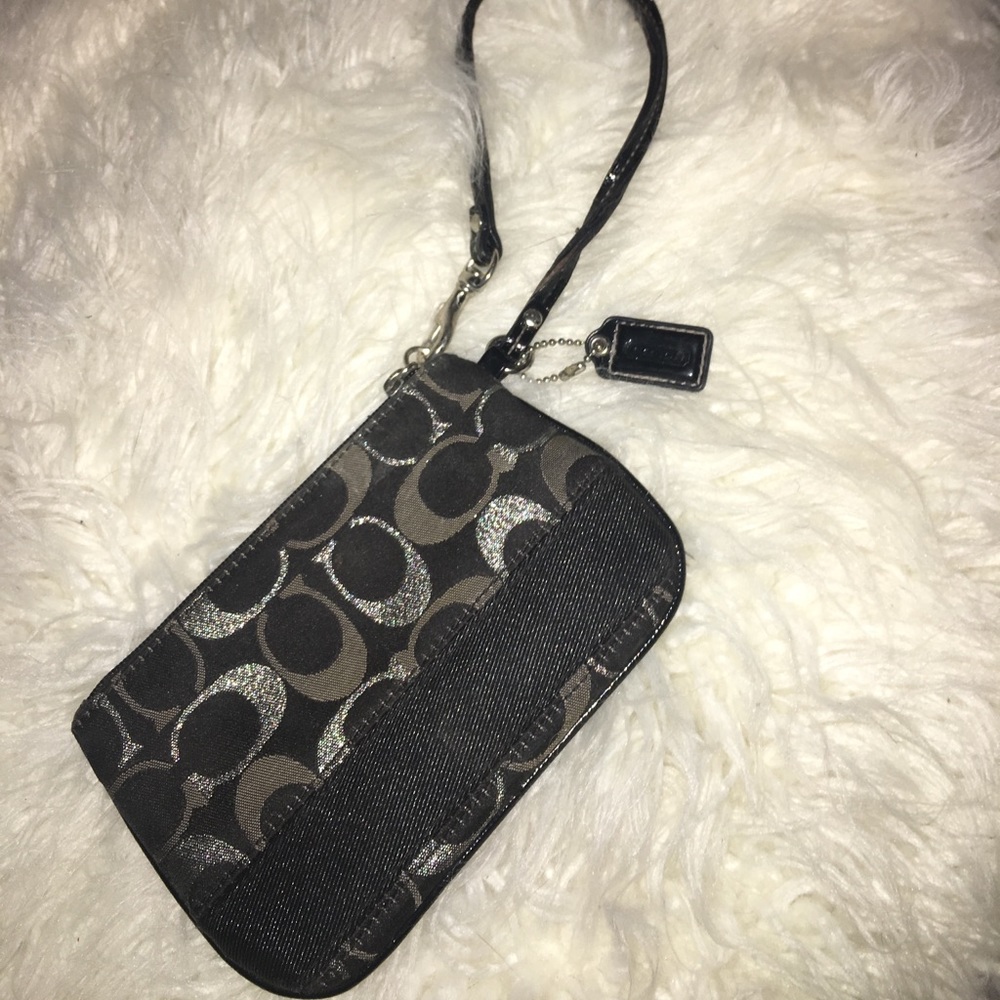 Black Coach wristlet