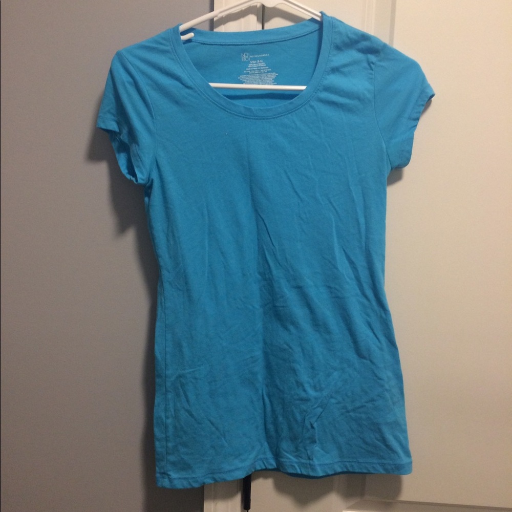 Blue tee
