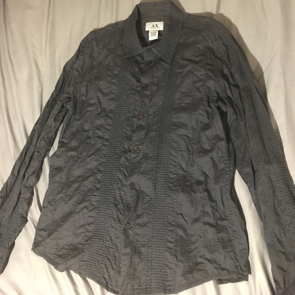 Armani exchange men's button down shirt