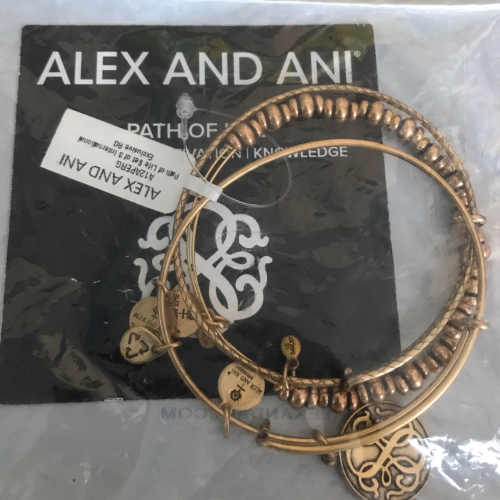 Alex And Ani Trio Braclets NWT