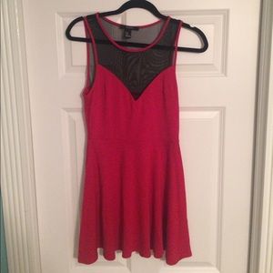 Red and black sheer dress from Forever 21
