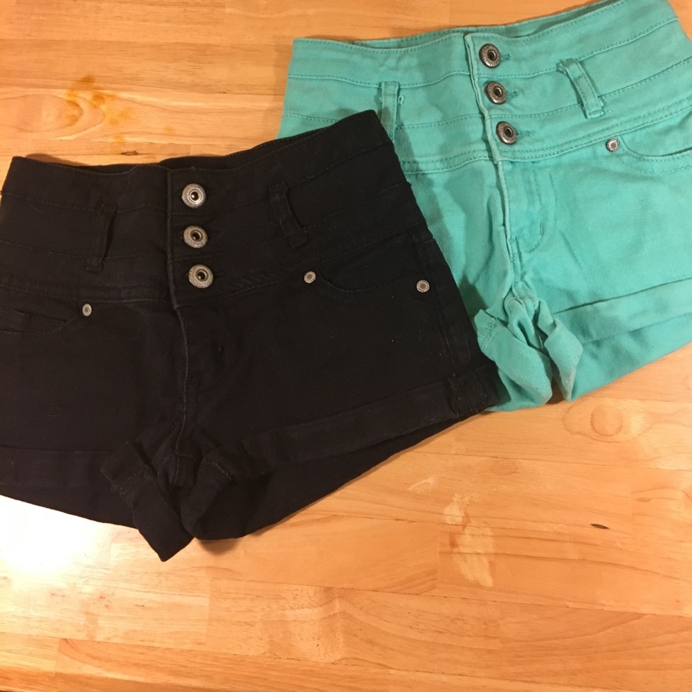 Two Sz1 Wet Seal High-waisted Shorts