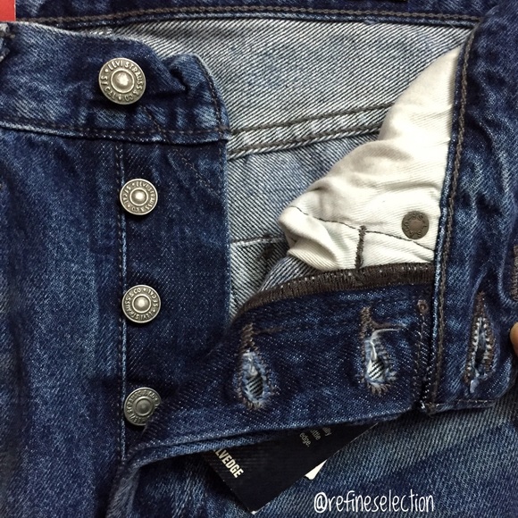 Levi's 501 CT White Oak Cone Selvedge Tapered Jean - Picture 5 of 8