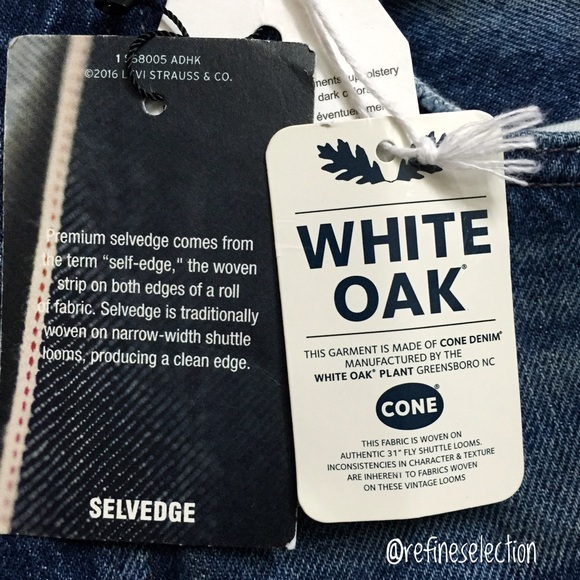 Levi's 501 CT White Oak Cone Selvedge Tapered Jean - Picture 6 of 8