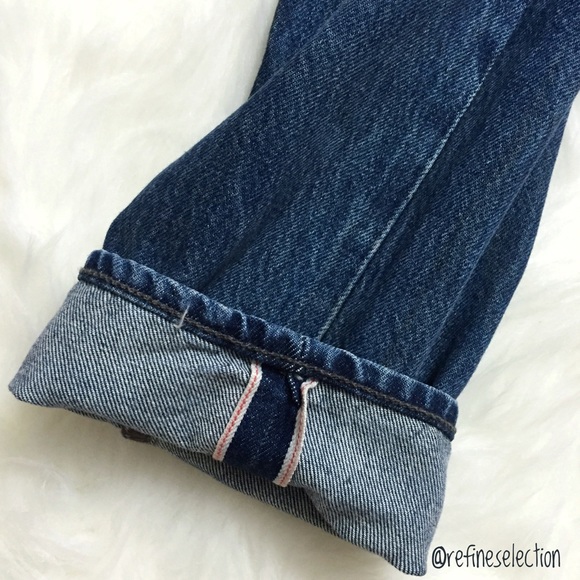 Levi's 501 CT White Oak Cone Selvedge Tapered Jean - Picture 7 of 8