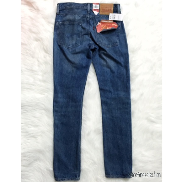 Levi's 501 CT White Oak Cone Selvedge Tapered Jean - Picture 3 of 8