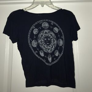 Brandy Melville navy crop top