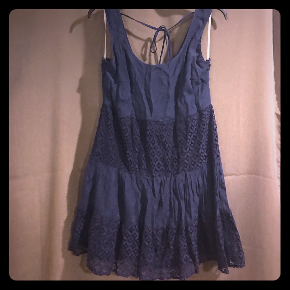 Navy blue summer dress