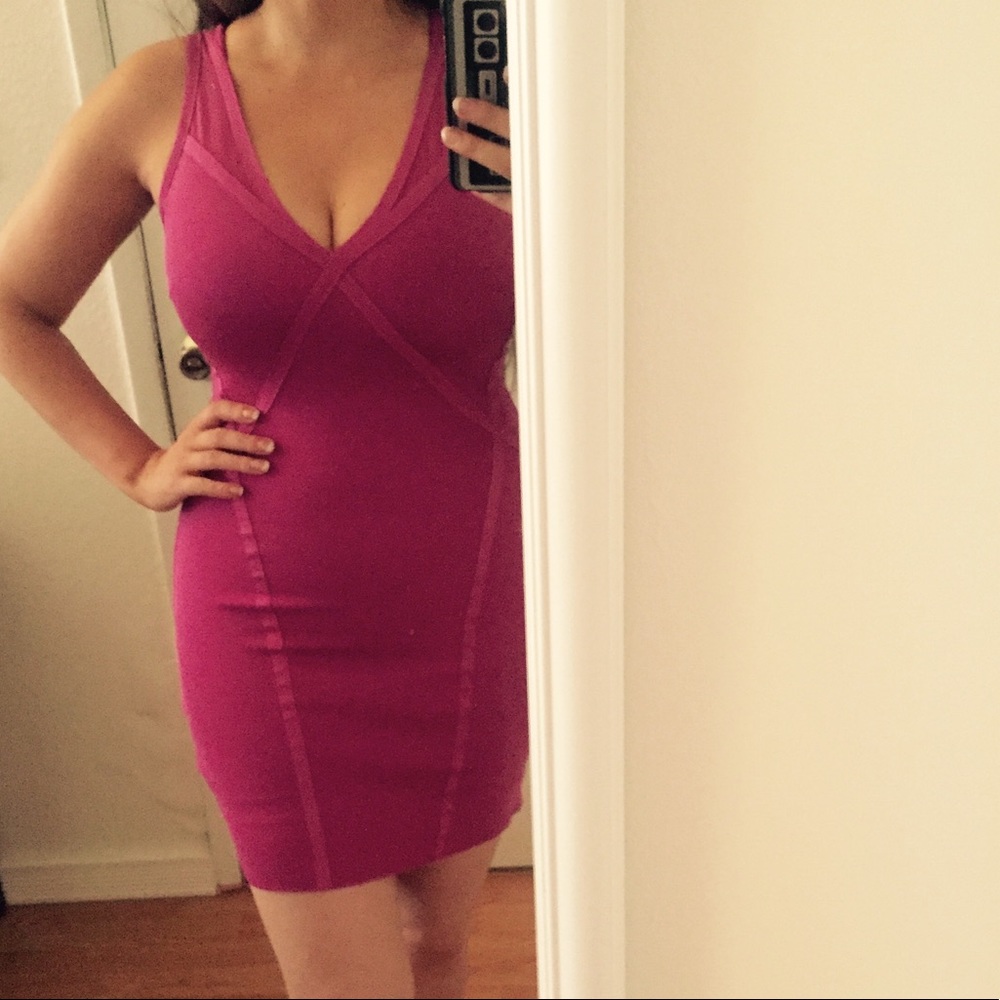 Mauve bandage club dress