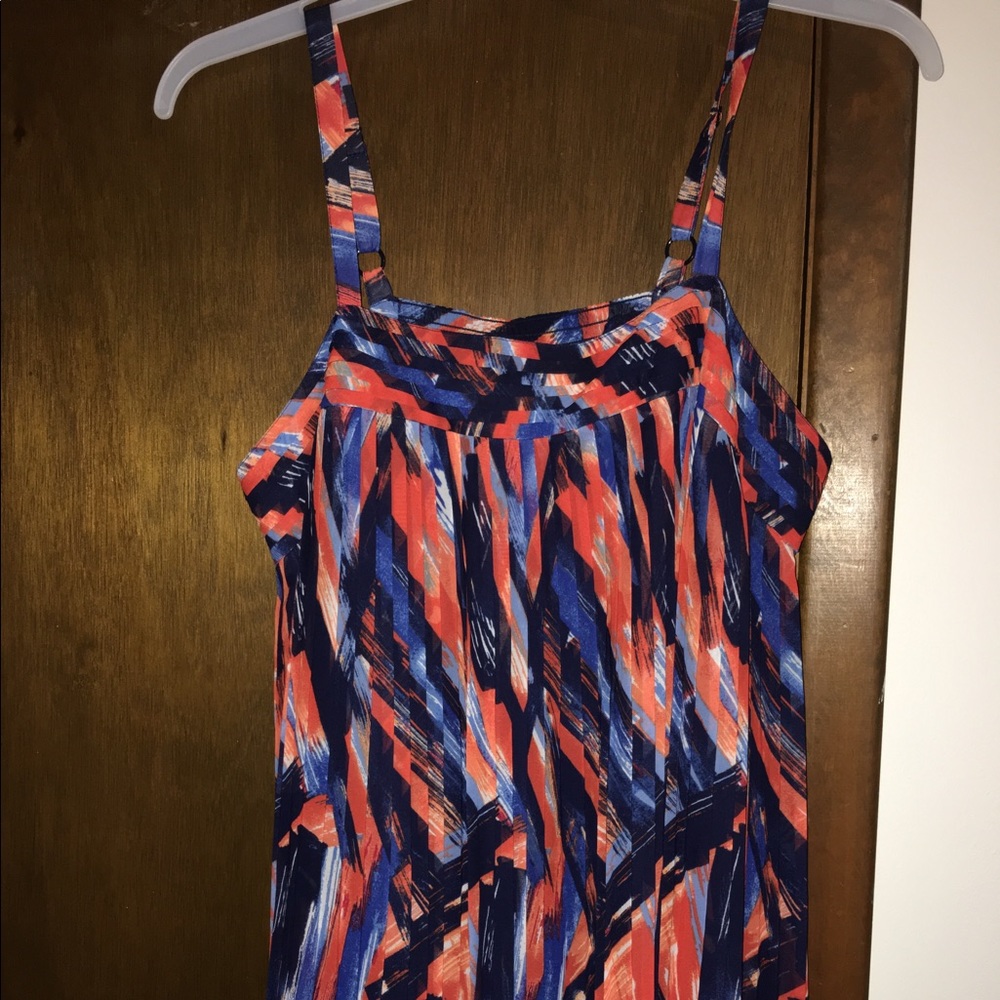 Lane Bryant Colorful Cami Blouse- Orange & Purple