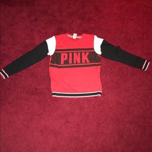 Victoria's Secret PINK Red/Black/White Crewneck