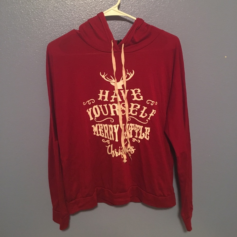 Red hoodie