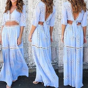 NWOT Two-piece Floral Maxi Skirt Set