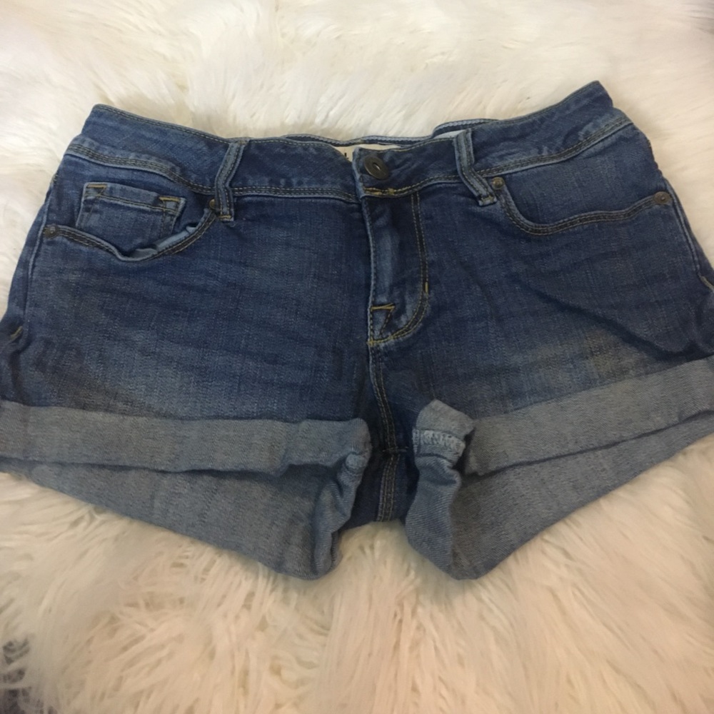 Denim mini shorts