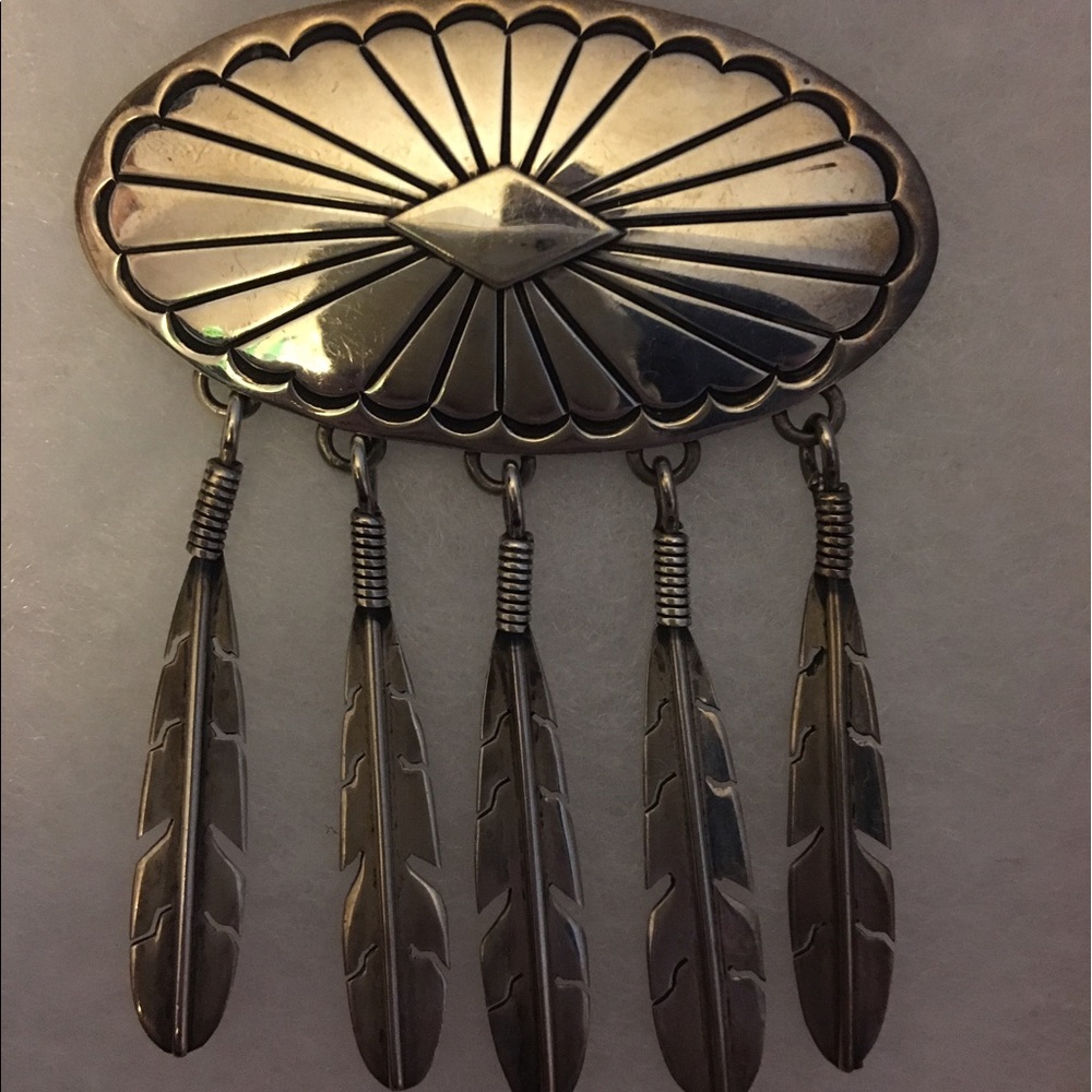 Native American Sterling Silver brooche