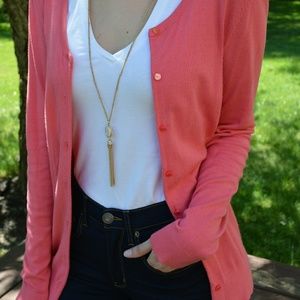 🎉 HP 🎉 Salmon Pink Cardigan