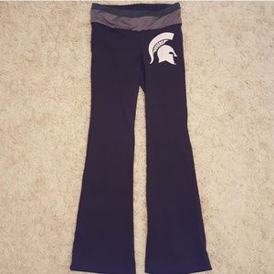 Bootcut Michigan State yoga pants