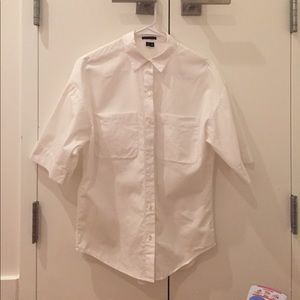 Theory White Button-Up