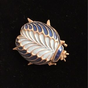 Blue Beetle Bug Pin