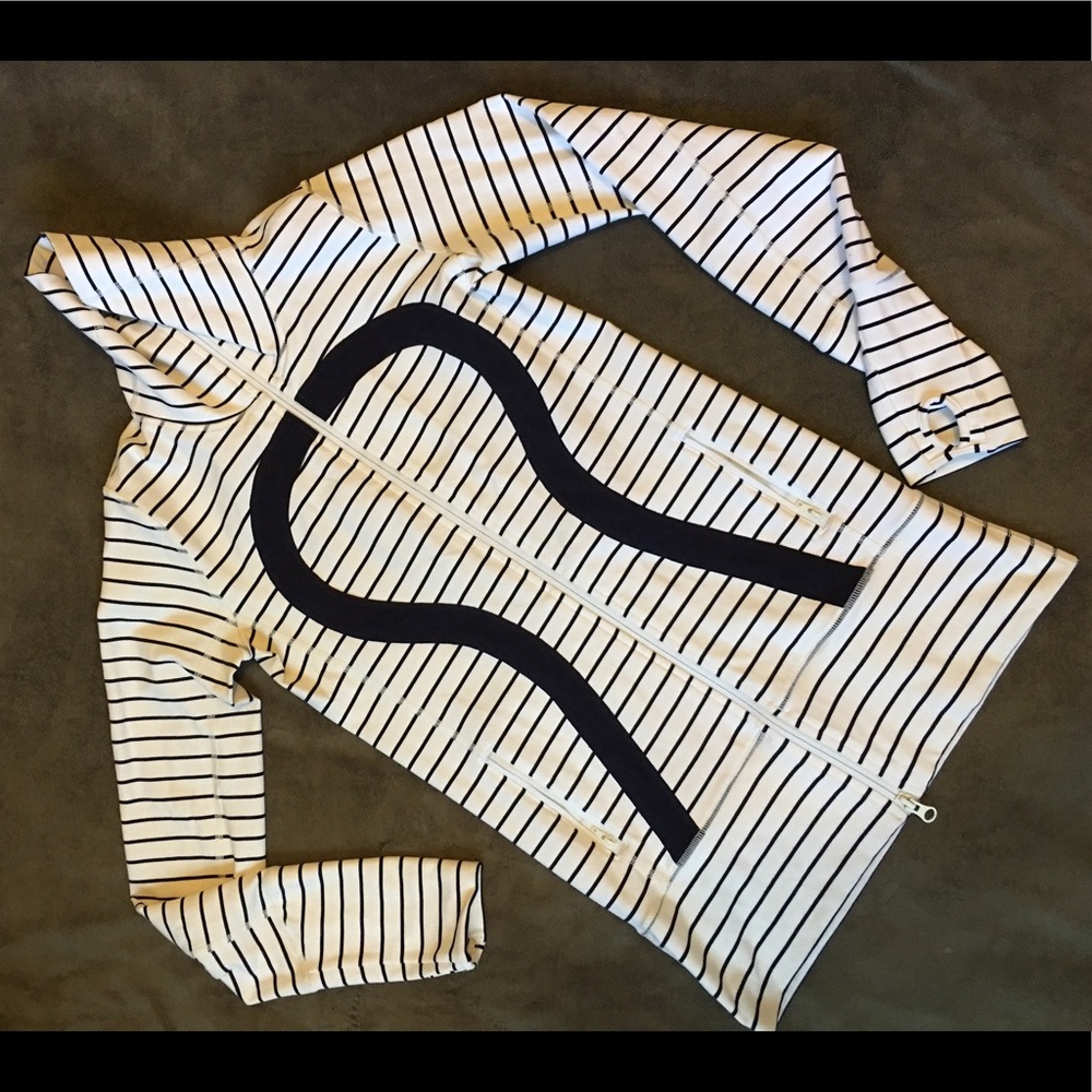Lululemon Quiet Stripe stride jacket