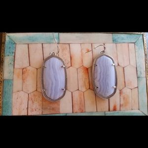 Large marbled lavender Kendra Scott earrings