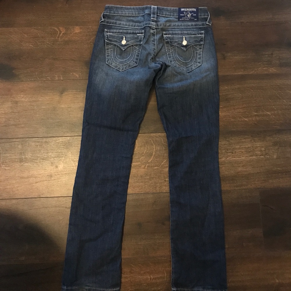 True Religion Julie Crystal-Button Jeans