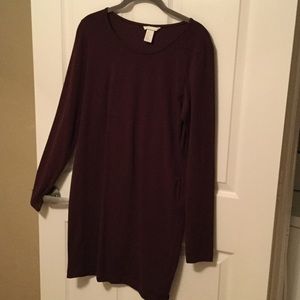 H&M basic dress M eggplant