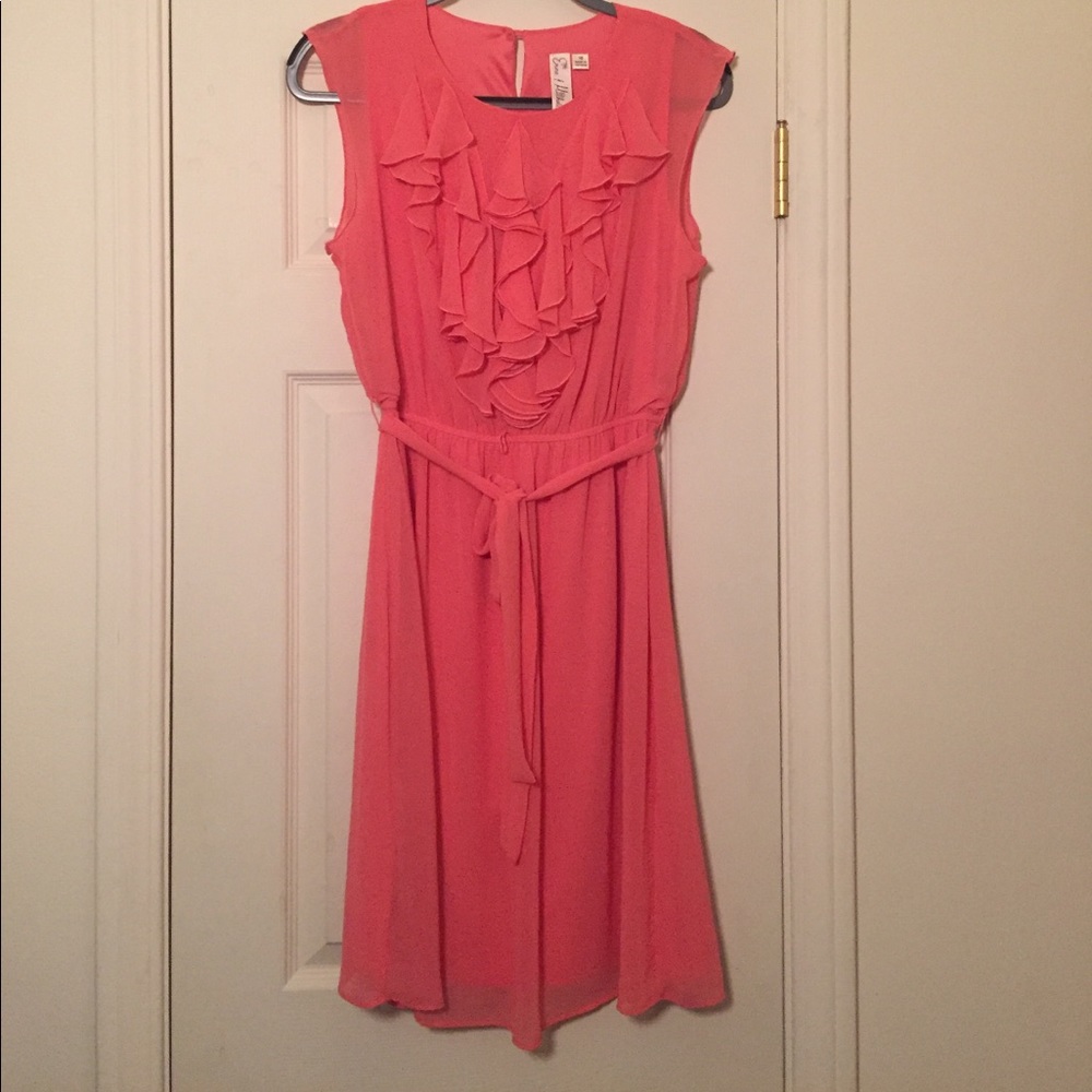 Summer dress, NWOT, coral color, sz 10
