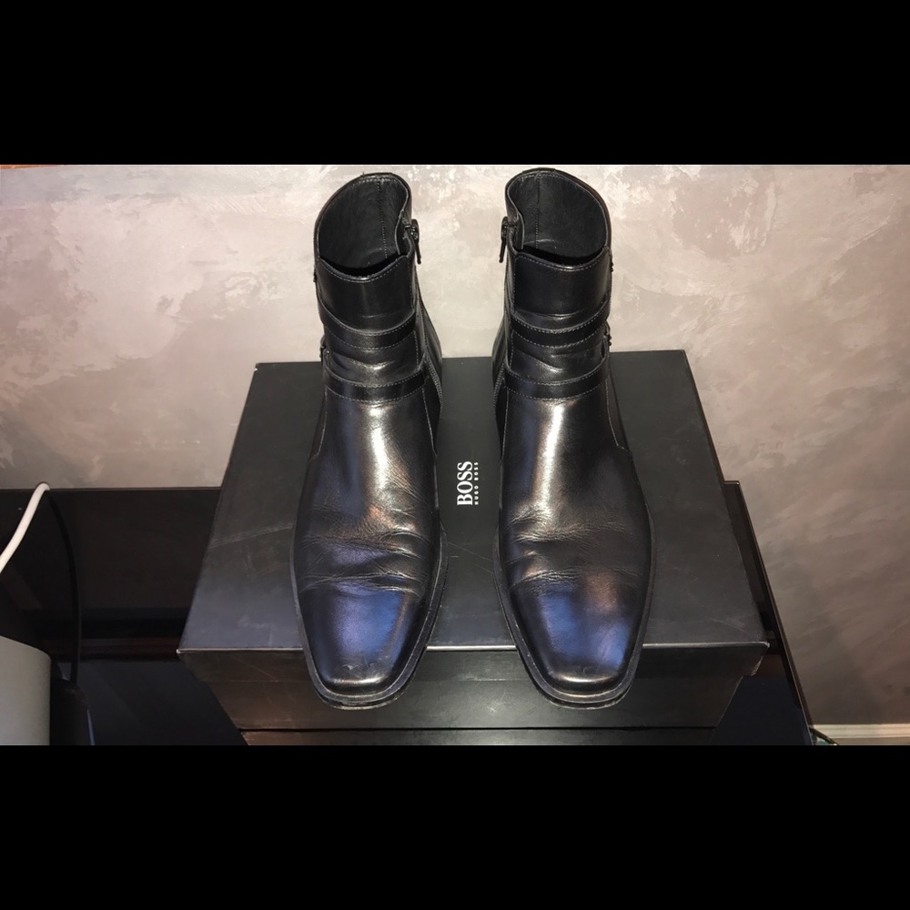 Hugo Boss Laxon Leather Boots