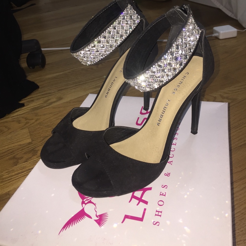 Chinese Laundry Rhinestone Heels! - Picture 2 of 4