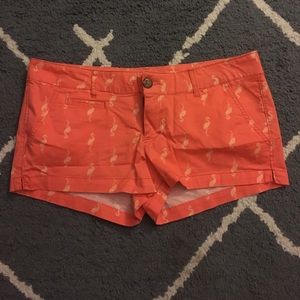 Never been worn orange flamingo shorts!