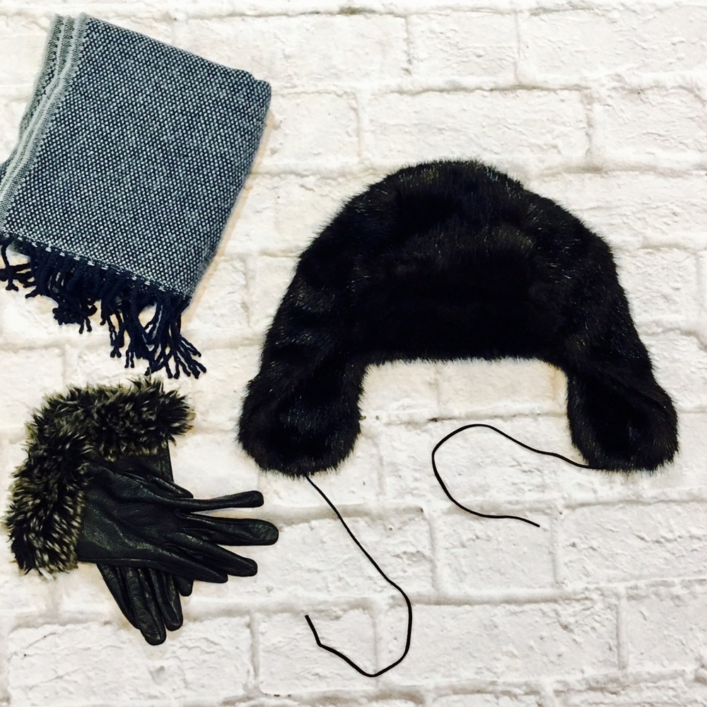 Faux fur winter hat