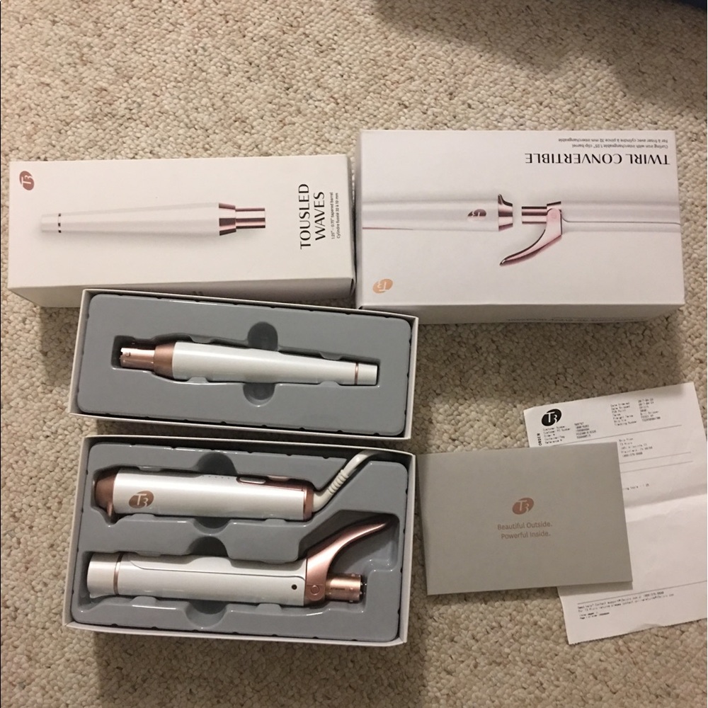 brand new ,t3 twirl convertible curler