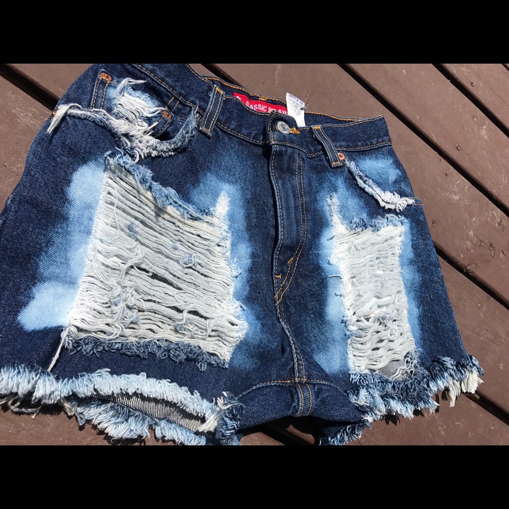 Distressed Levi Shorts