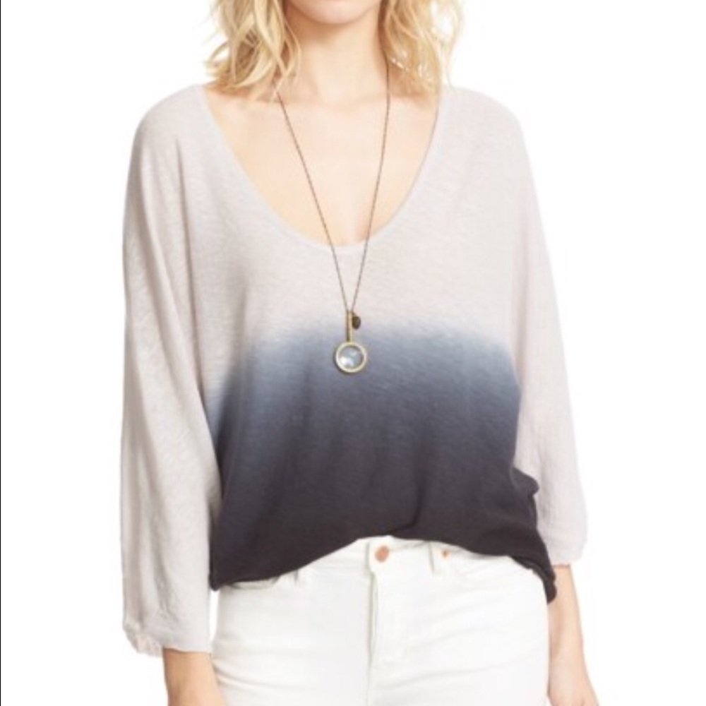 🖤 Free People Three-Quarter Sleeve Tee
