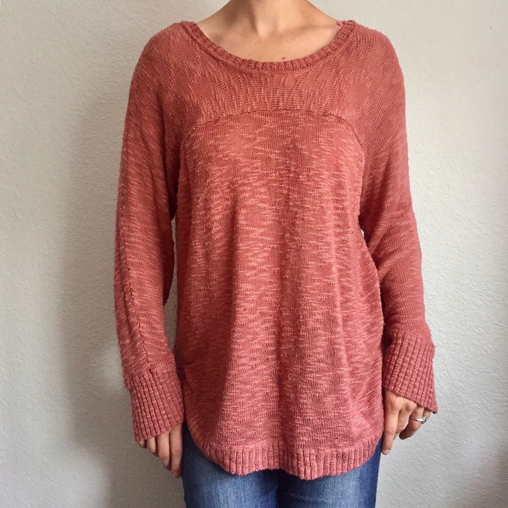 Slouchy pink sweater - hip and comfortable