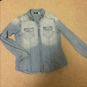 BDG denim button up shirt
