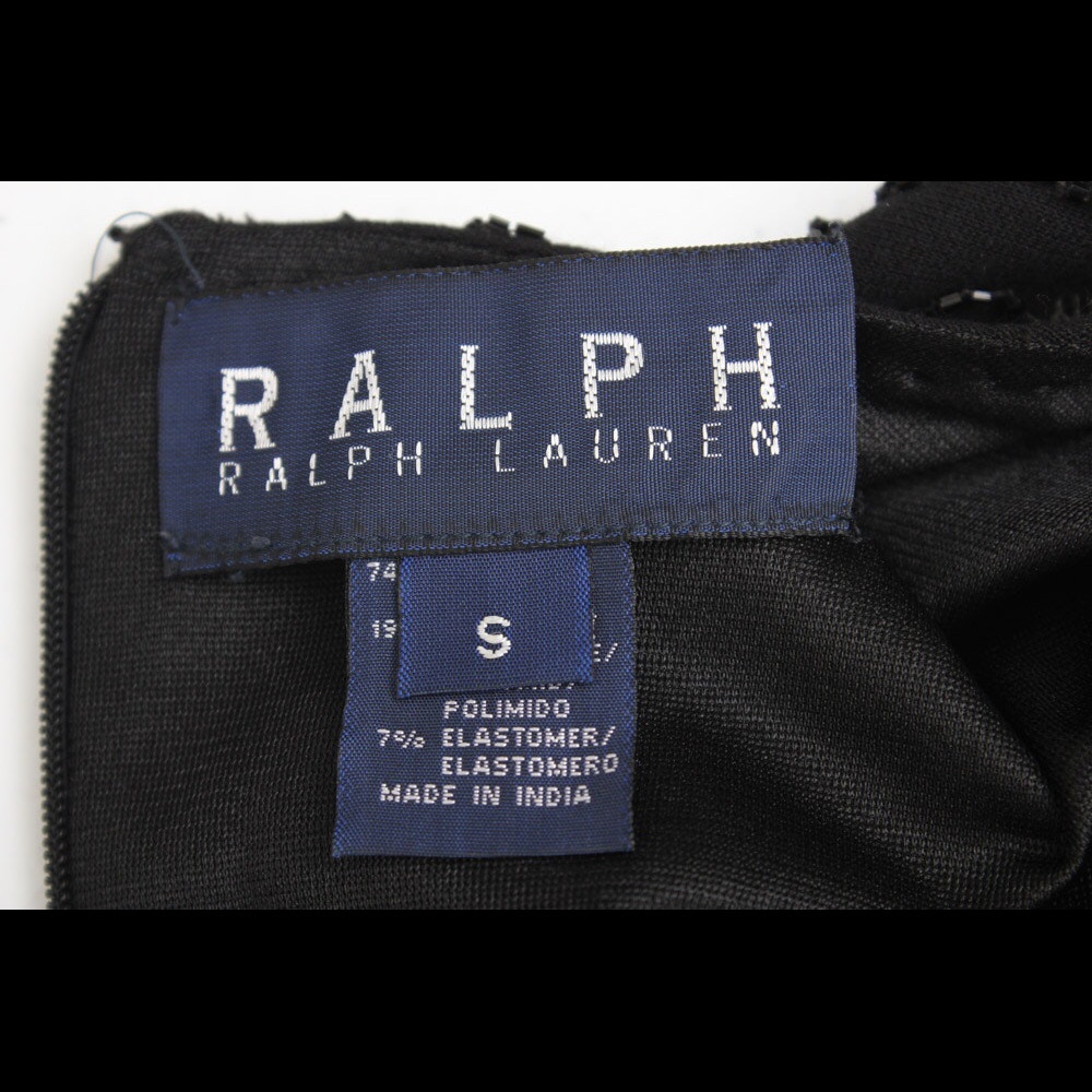 RALPH RALPH LAUREN black beaded short sleeve top - Picture 5 of 7