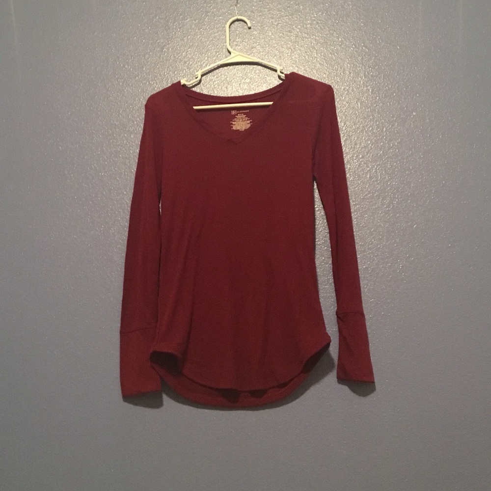 Red long sleeve shirt