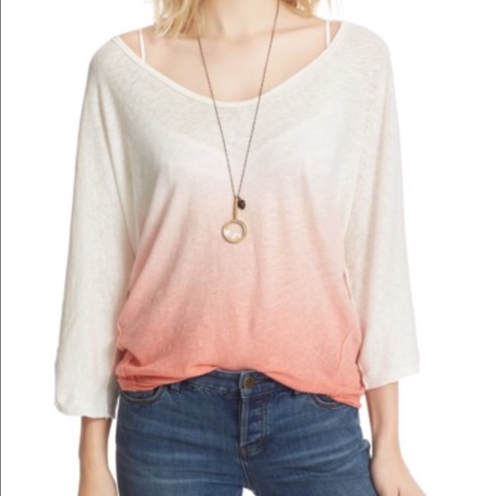 🍓 Free People Three-Quarter Length Tee