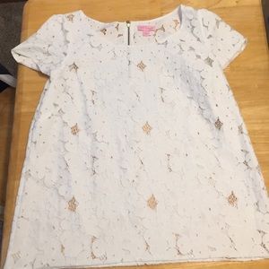 Lilly Pulitzer white lace top