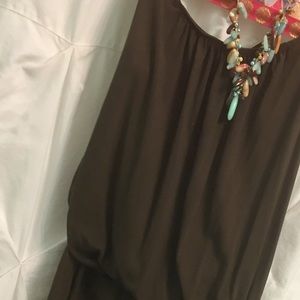 Jame Perse Drop Waist Spaghetti Strap Dress