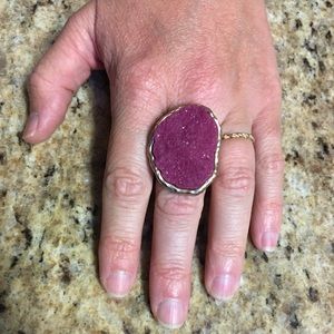 Awesome pink statement ring!