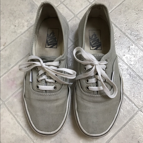 vans authentic light grey