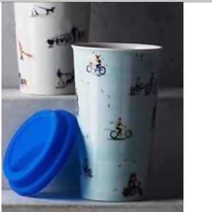 NWT Anthropologie En Route Travel Mug - Bicycle