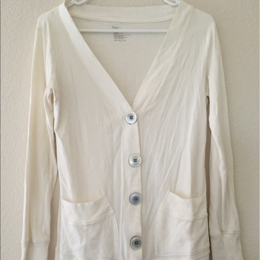Gap Off White Cardigan