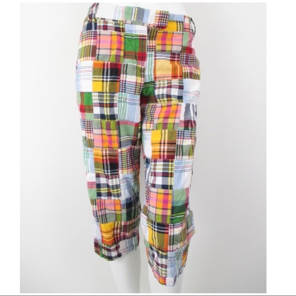J. Crew Pants - NEW J.Crew plaid patchwork crops!!